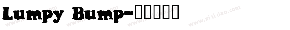 Lumpy Bump字体转换